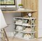 Foldable Shoe Storage SHoe Organizer Entryway Plastic Vertical Shoe Holder Narrow Shoe Shelf Shoe Organizer for Closet Free Standing Shoe Racks Shoe Cabinet Shoe Rack